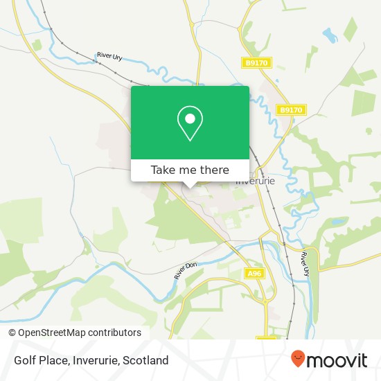 Golf Place, Inverurie map