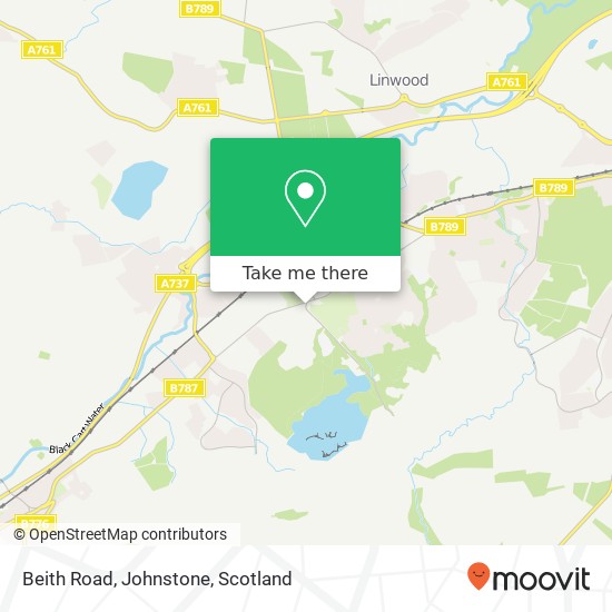 Beith Road, Johnstone map