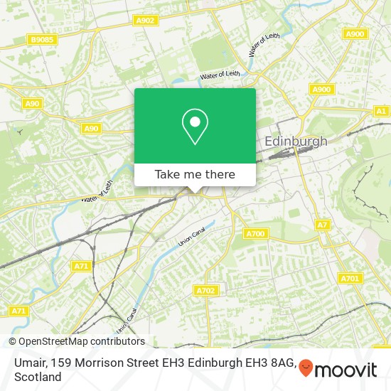 Umair, 159 Morrison Street EH3 Edinburgh EH3 8AG map