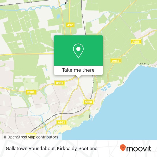 Gallatown Roundabout, Kirkcaldy map