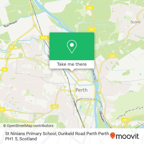 St Ninians Primary School, Dunkeld Road Perth Perth PH1 5 map