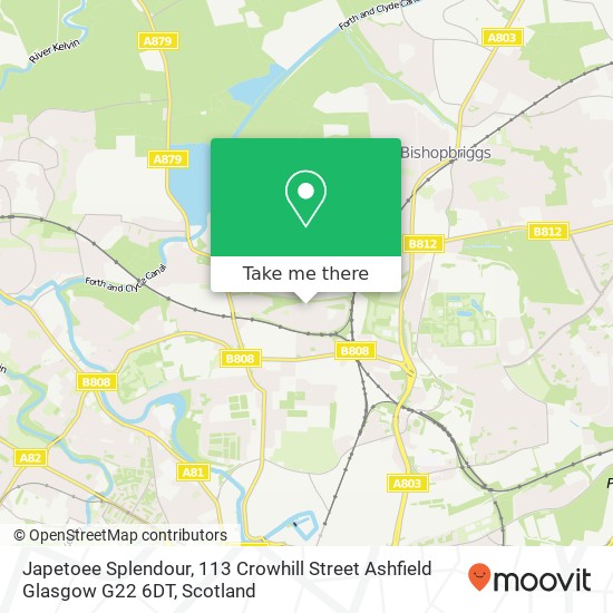 Japetoee Splendour, 113 Crowhill Street Ashfield Glasgow G22 6DT map