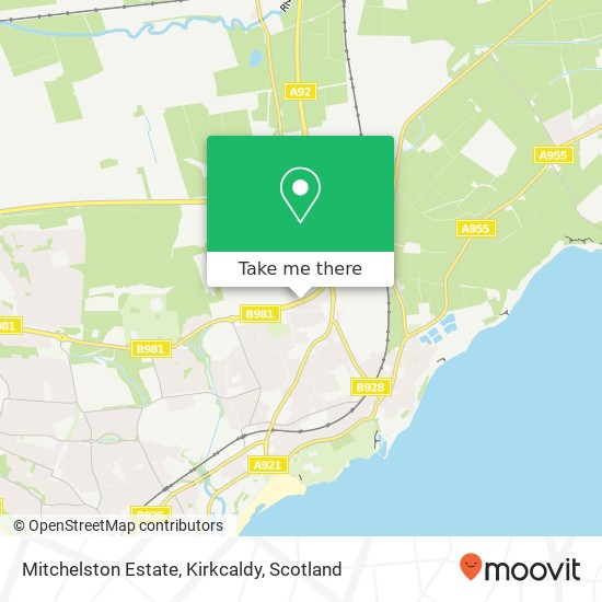 Mitchelston Estate, Kirkcaldy map