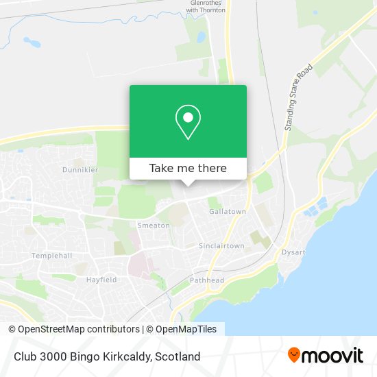 Club 3000 Bingo Kirkcaldy map