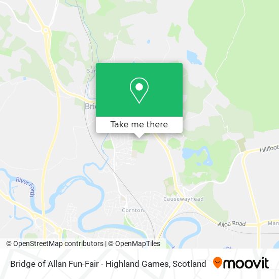 Bridge of Allan Fun-Fair - Highland Games map