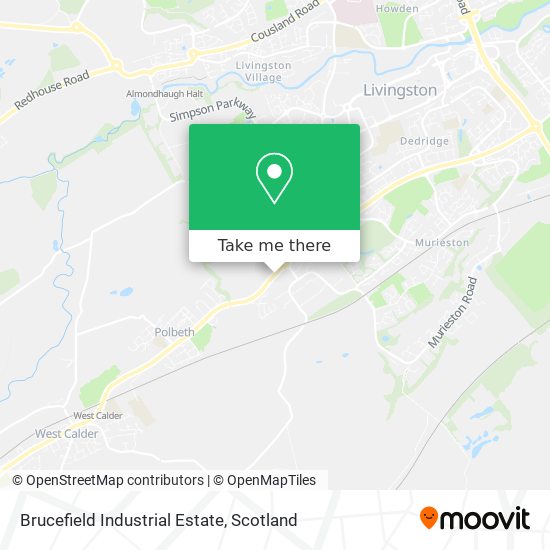Brucefield Industrial Estate map