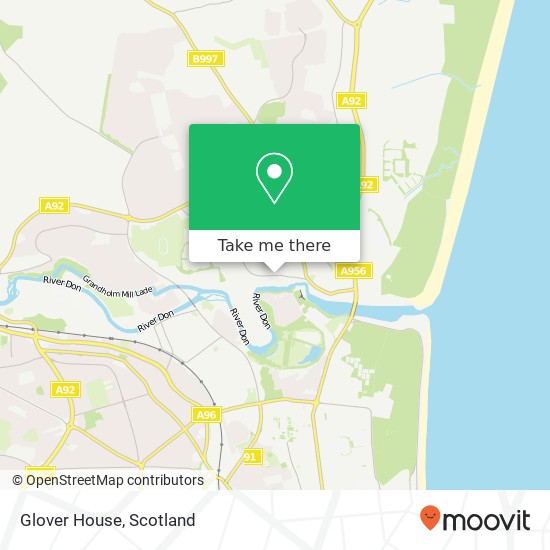 Glover House map