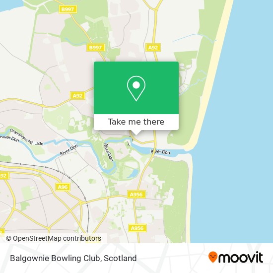 Balgownie Bowling Club map
