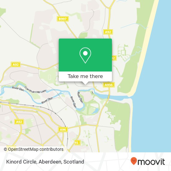 Kinord Circle, Aberdeen map
