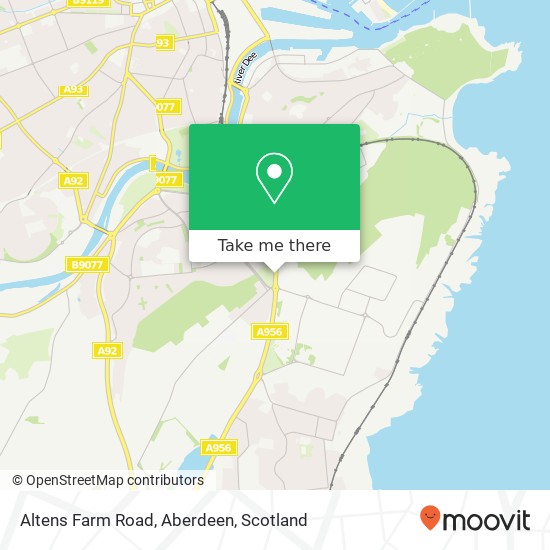 Altens Farm Road, Aberdeen map