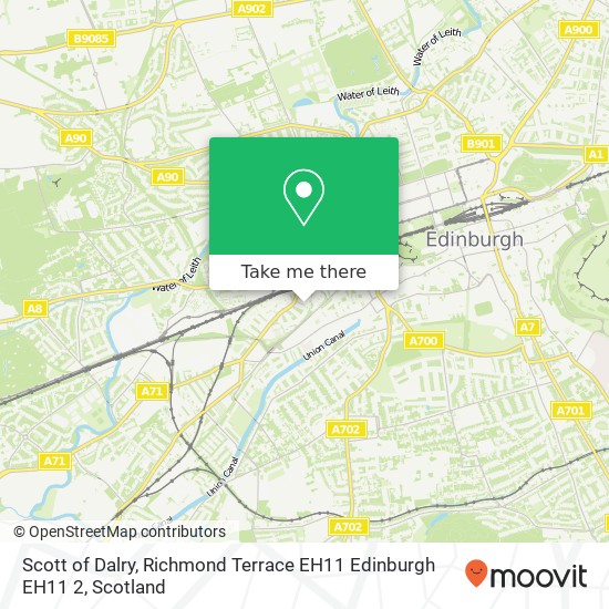 Scott of Dalry, Richmond Terrace EH11 Edinburgh EH11 2 map