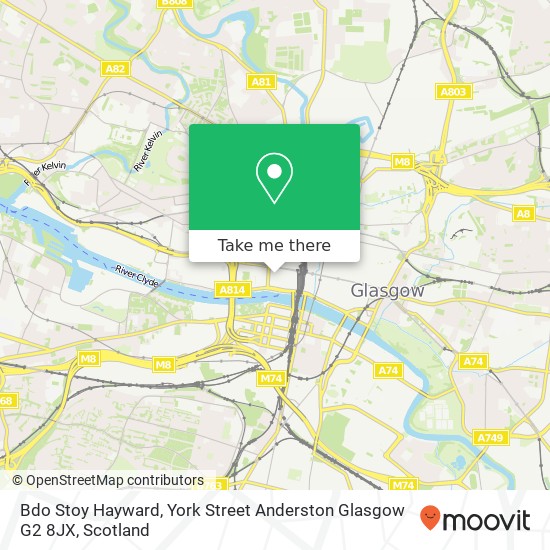 Bdo Stoy Hayward, York Street Anderston Glasgow G2 8JX map