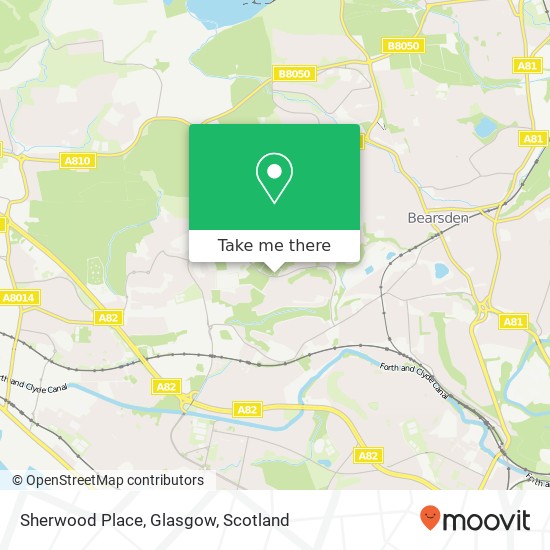 Sherwood Place, Glasgow map