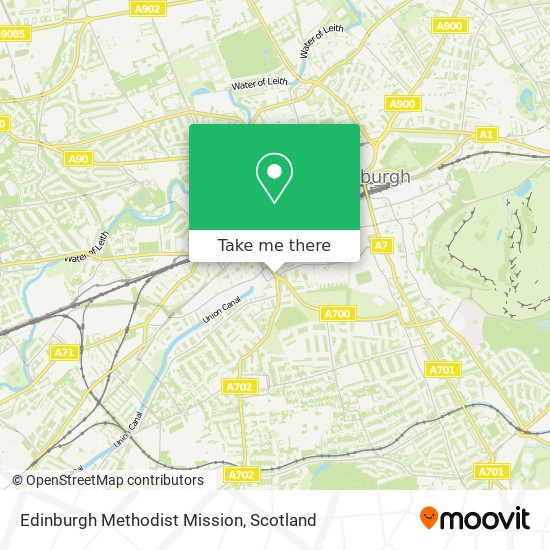 Edinburgh Methodist Mission map