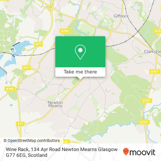 Wine Rack, 134 Ayr Road Newton Mearns Glasgow G77 6EG map