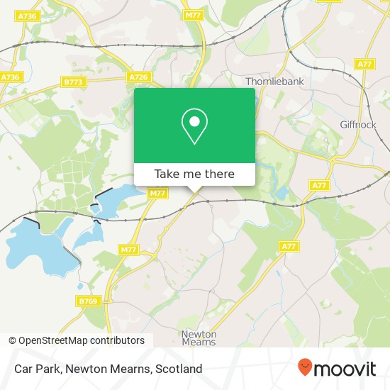 Car Park, Newton Mearns map