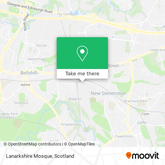 Lanarkshire Mosque map