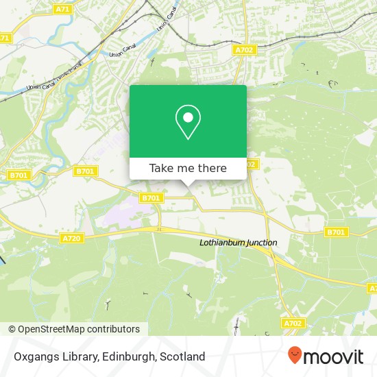 Oxgangs Library, Edinburgh map