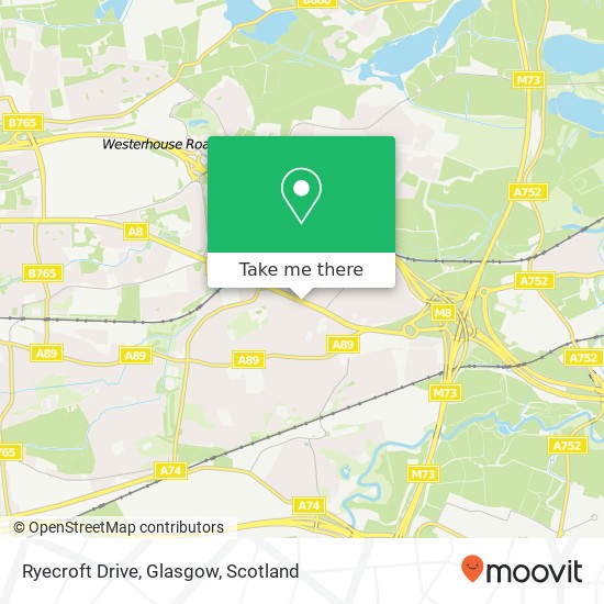 Ryecroft Drive, Glasgow map
