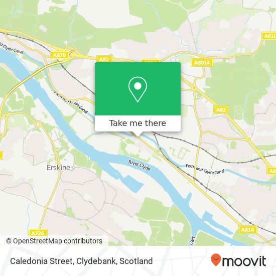 Caledonia Street, Clydebank map