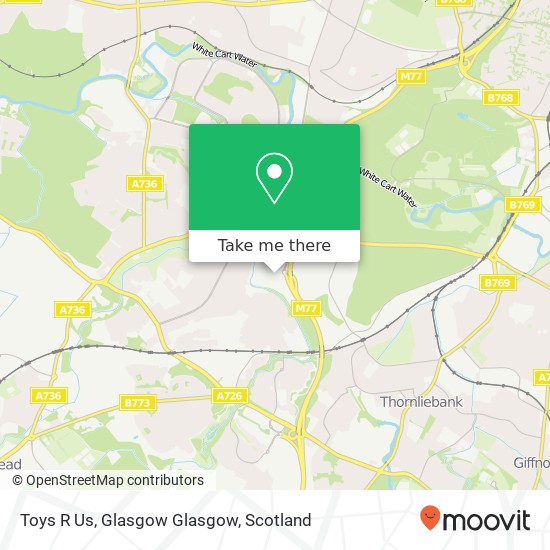 Toys R Us, Glasgow Glasgow map