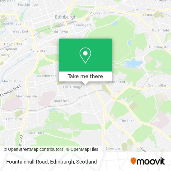 Fountainhall Road, Edinburgh map