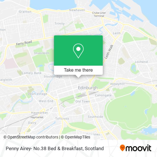 Penny Airey- No.38 Bed & Breakfast map