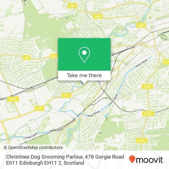 Christines Dog Grooming Parlour, 478 Gorgie Road Eh11 Edinburgh EH11 2 map