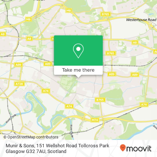 Munir & Sons, 151 Wellshot Road Tollcross Park Glasgow G32 7AU map