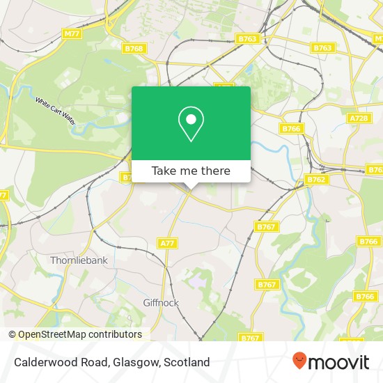 Calderwood Road, Glasgow map