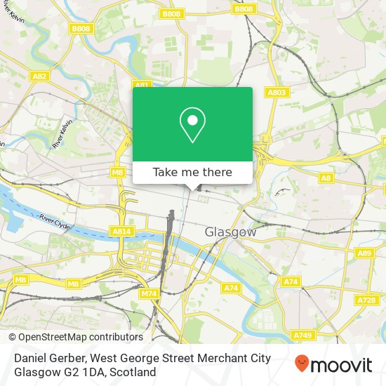 Daniel Gerber, West George Street Merchant City Glasgow G2 1DA map
