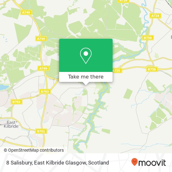 8 Salisbury, East Kilbride Glasgow map