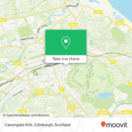 Canongate Kirk, Edinburgh map