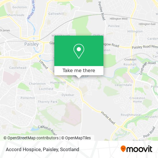 Accord Hospice, Paisley map