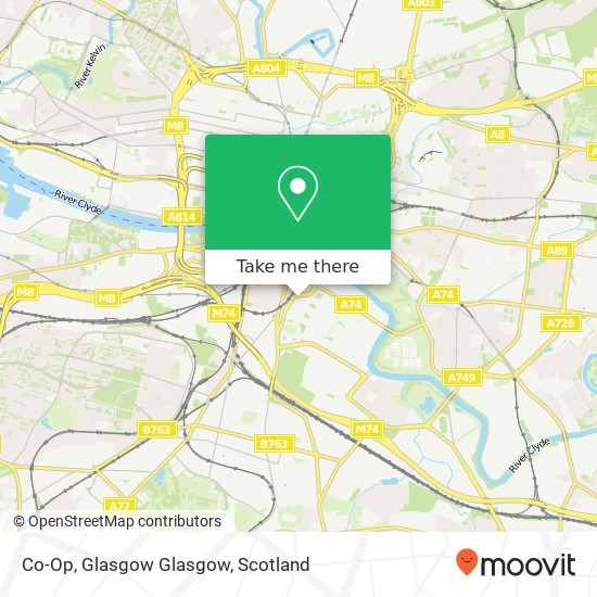 Co-Op, Glasgow Glasgow map