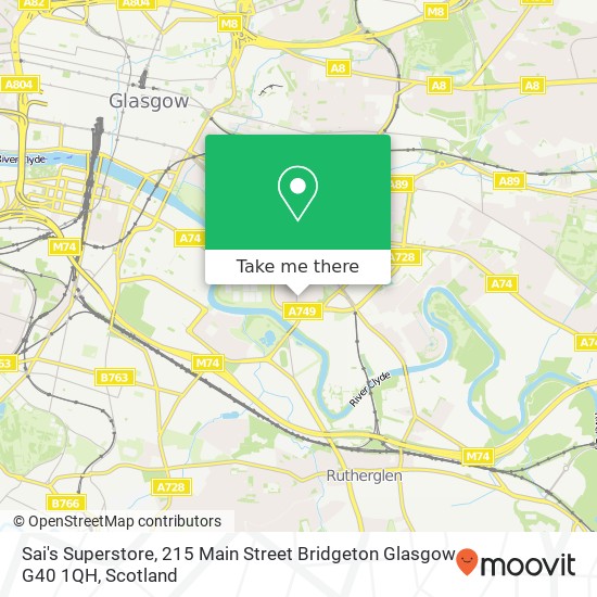 Sai's Superstore, 215 Main Street Bridgeton Glasgow G40 1QH map