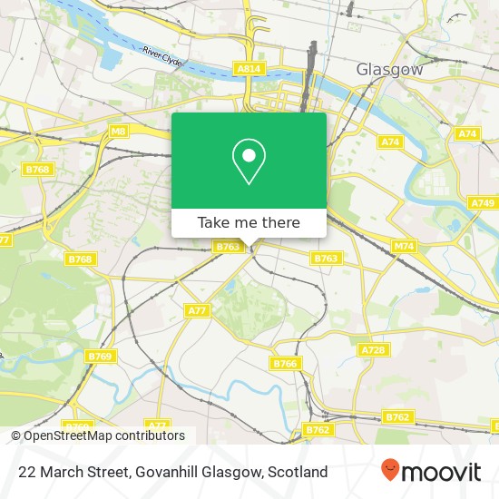 22 March Street, Govanhill Glasgow map
