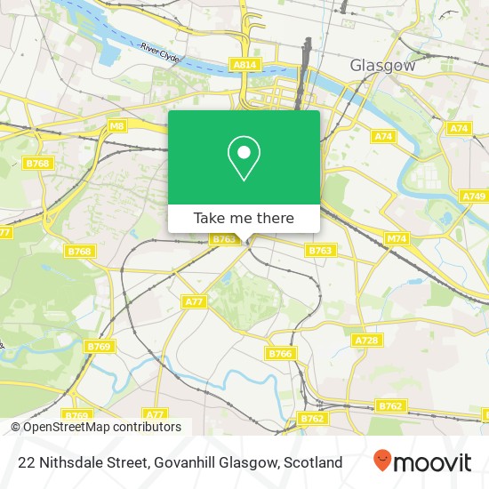 22 Nithsdale Street, Govanhill Glasgow map