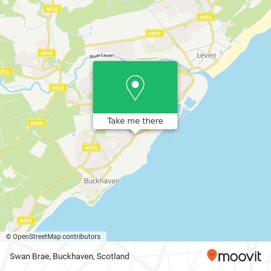 Swan Brae, Buckhaven map