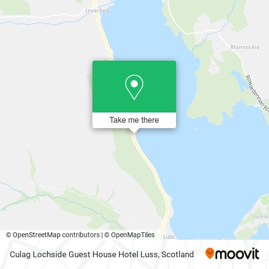 Culag Lochside Guest House Hotel Luss map