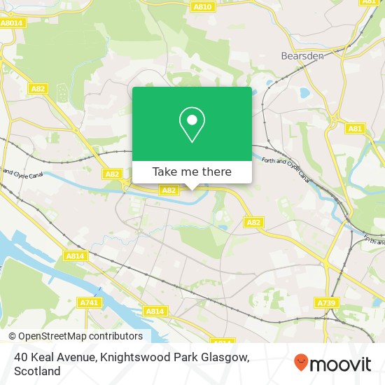 40 Keal Avenue, Knightswood Park Glasgow map