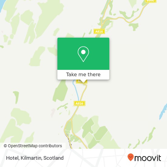 Hotel, Kilmartin map