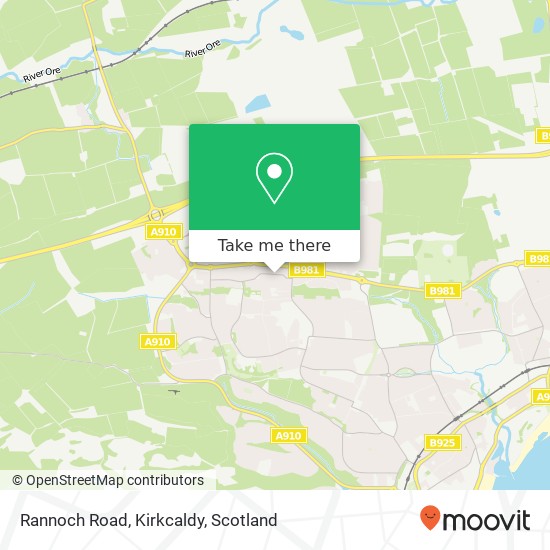 Rannoch Road, Kirkcaldy map