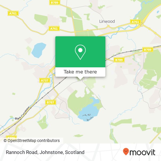 Rannoch Road, Johnstone map
