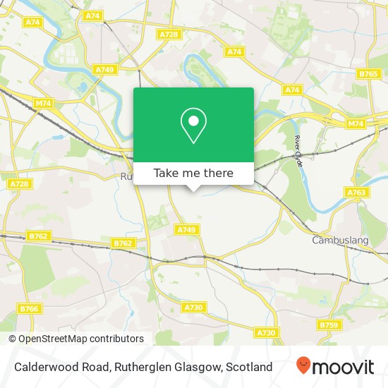 Calderwood Road, Rutherglen Glasgow map