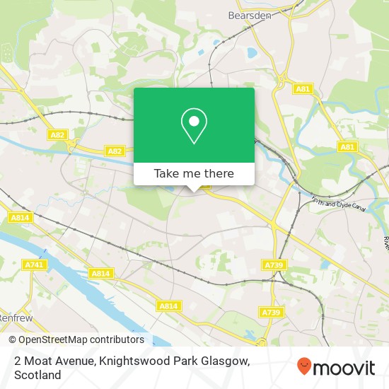 2 Moat Avenue, Knightswood Park Glasgow map