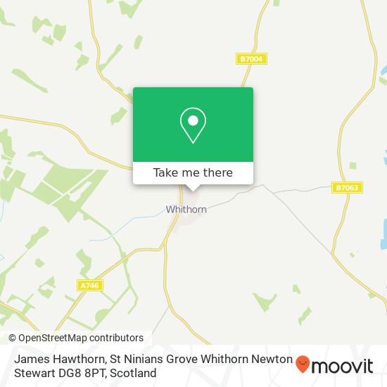 James Hawthorn, St Ninians Grove Whithorn Newton Stewart DG8 8PT map