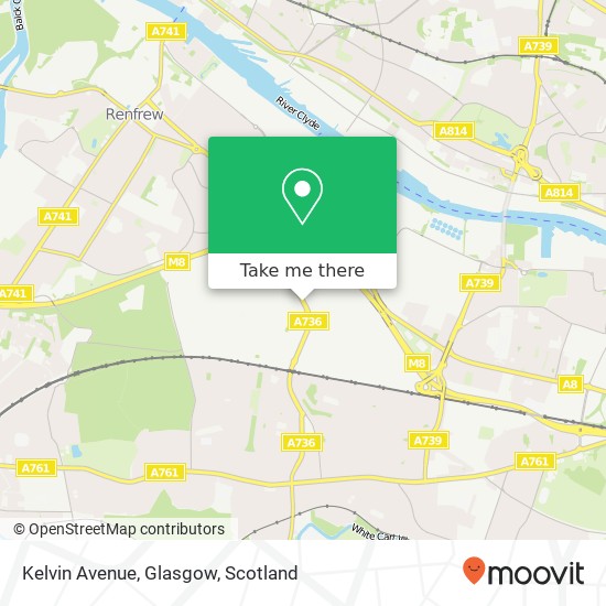 Kelvin Avenue, Glasgow map