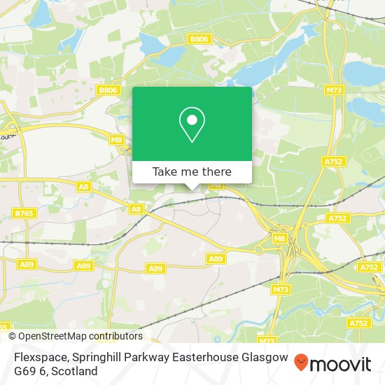 Flexspace, Springhill Parkway Easterhouse Glasgow G69 6 map