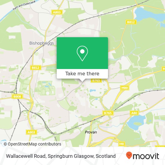 Wallacewell Road, Springburn Glasgow map